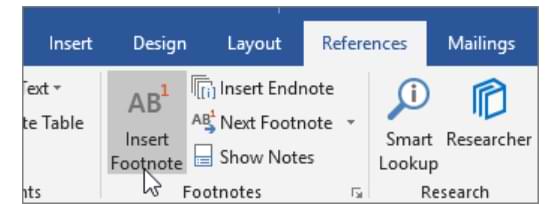 How to Make Footnotes in Microsoft Word