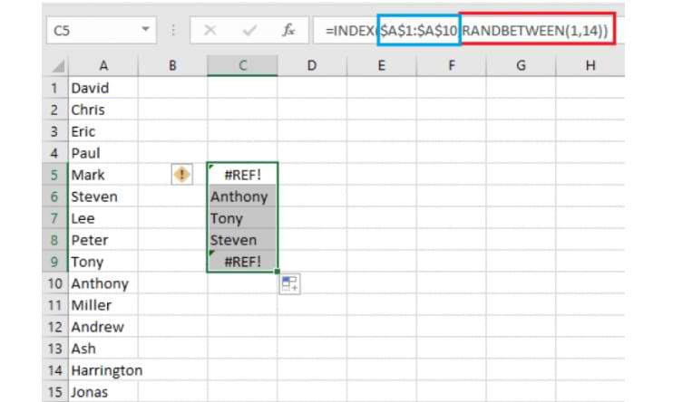 How to Randomize Names in Microsoft Excel