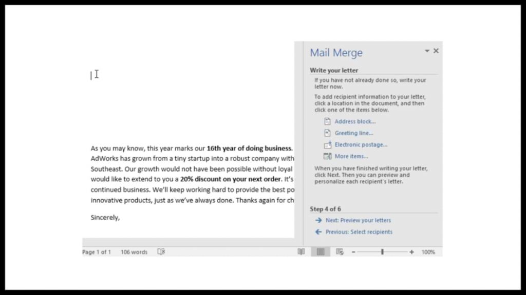 How to Make a Mail Merge