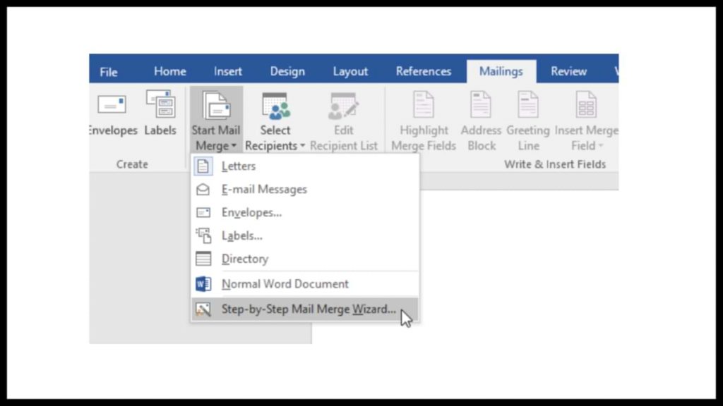 Make a Mail Merge in Microsoft Word 2016