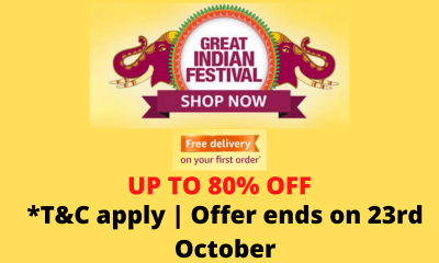 Amazon Great Indian Festival Sale Offers Live Now UP To 90% Off Festive Deals + Extra 10% HDFC Bank Discount
