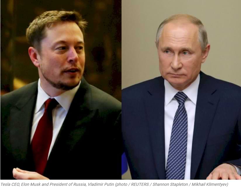 Elon Musk Invites Vladimir Putin to Chat Through the Clubhouse Application