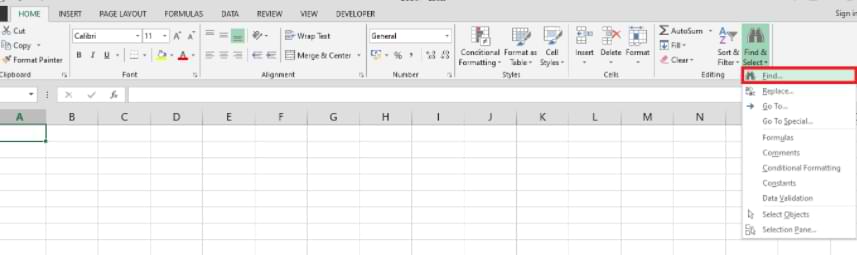 How To Find & Replace Feature in Microsoft-Excel