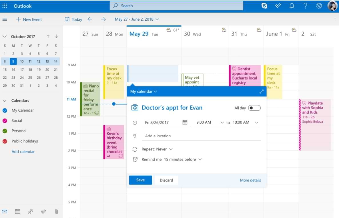 How to Create a Calendar and Schedule Events in Outlook 365 (Mac)
