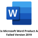 How to Fix Microsoft Word Product Activation Failed Version 2019