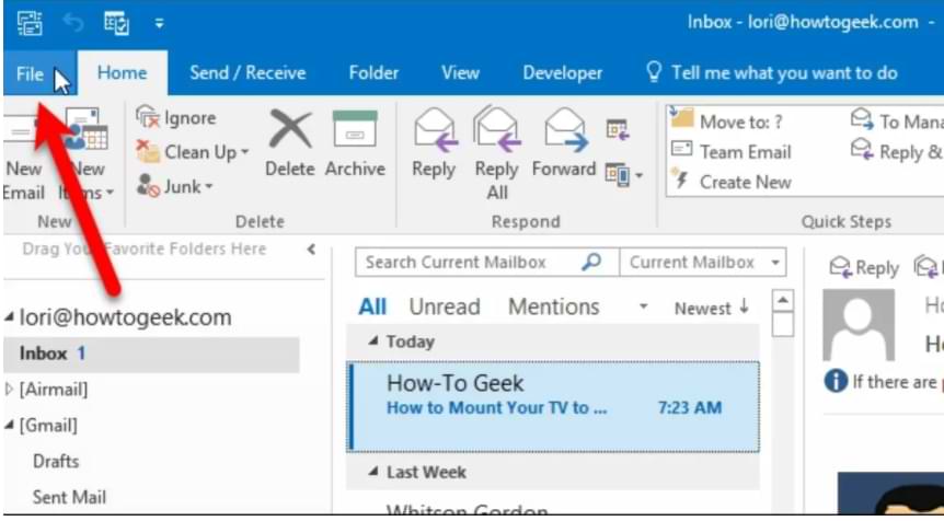 How to Mark Microsoft Outlook Messages As Read