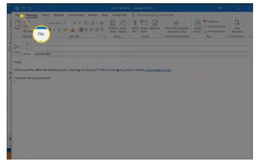 How to Set Automatic Replies in Outlook Email