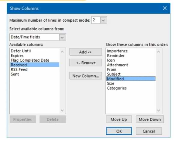 How to Sort Deleted Items Folder in Outlook