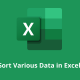 How to Sort Various Data in Excel Quickly