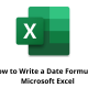 How to Write a Date Formula in Microsoft Excel