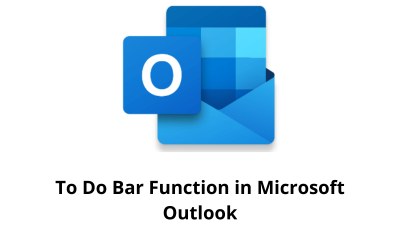 To Do Bar Function in Microsoft Outlook