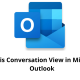 What is Conversation View in Microsoft Outlook