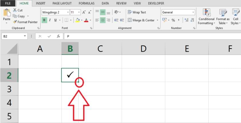 How to Add a Checkmark in Microsoft Excel
