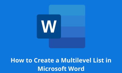 How to Create a Multilevel List in Microsoft Word