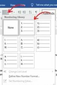 How to Create a Numbering List in Microsoft Word