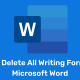 How to Delete All Writing Formats in Microsoft Word