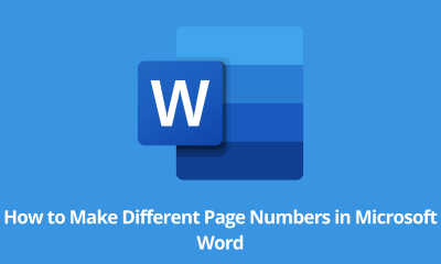 How to Make Different Page Numbers in Microsoft Word