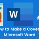 How to Make a Cover in Microsoft Word