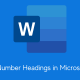 How to Number Headings in Microsoft Word