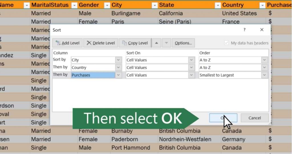 How to Quickly Sort Names Alphabetically in Excel
