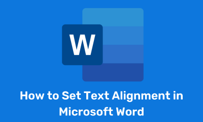How to Set Text Alignment in Microsoft Word