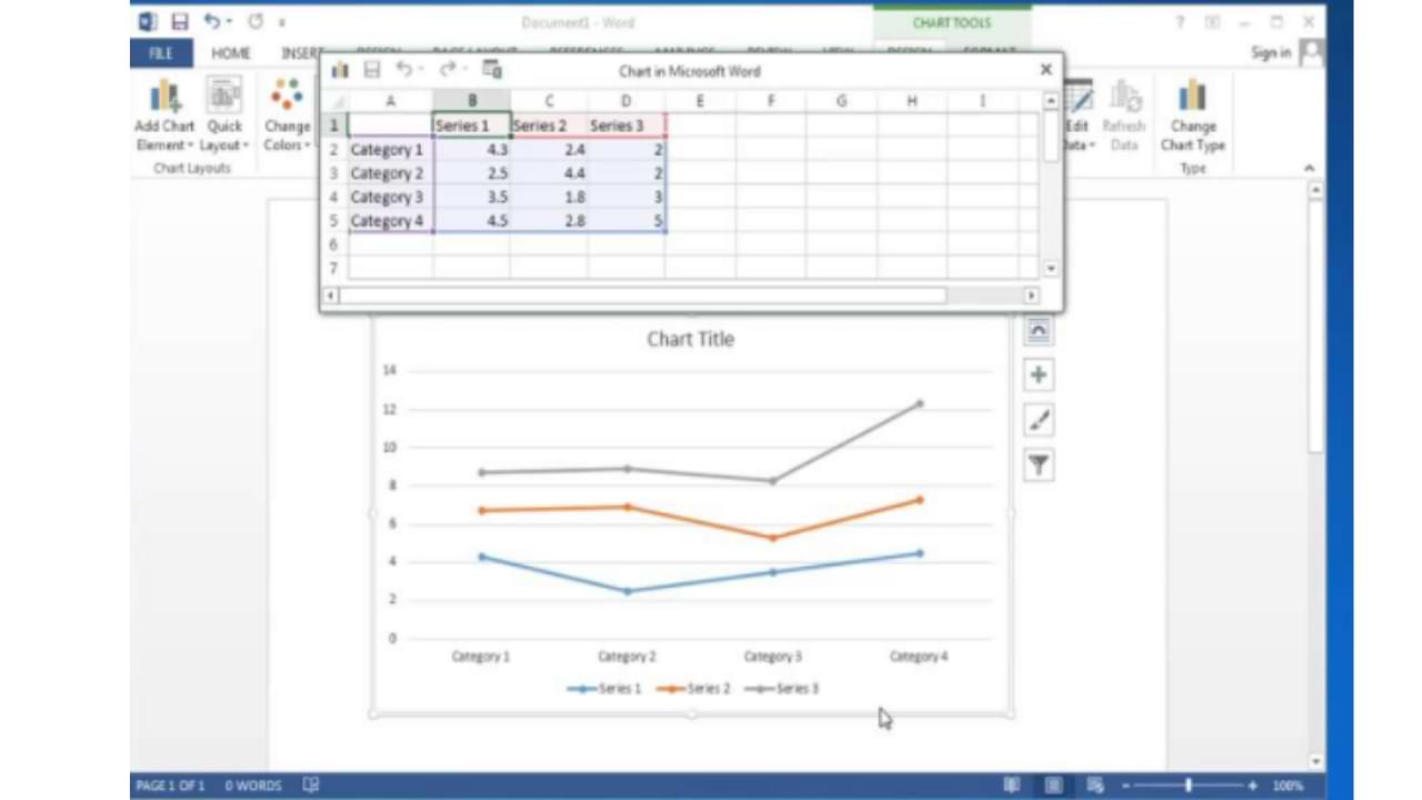 How to Create Graphs/Charts Using Microsoft Word
