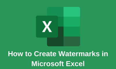 How to Create Watermarks in Microsoft Excel