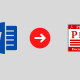 How to convert a Word document to PDF