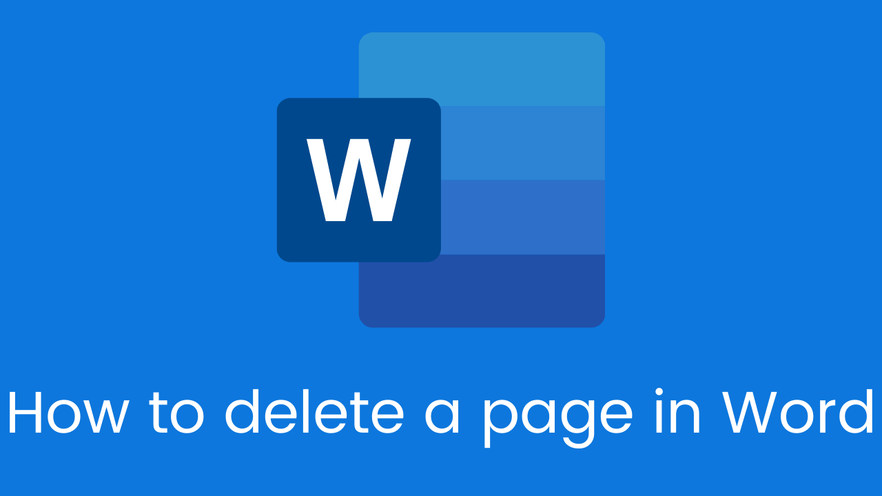 How to delete a page in Word