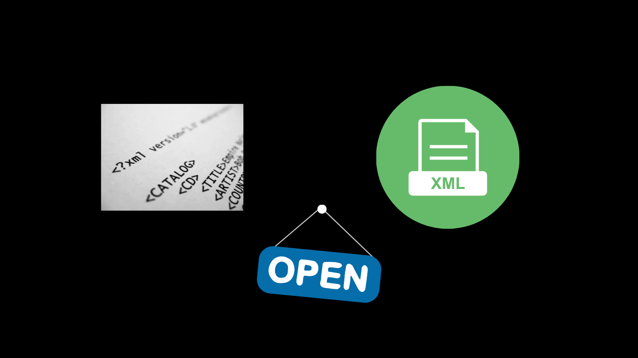 How to open XML files