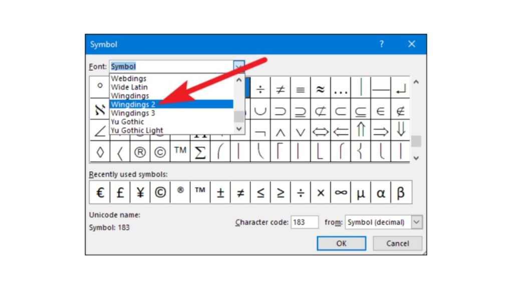 creating a checkbox in a Microsoft Word document