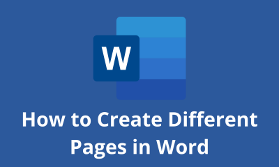 How to Create Different Pages in Word
