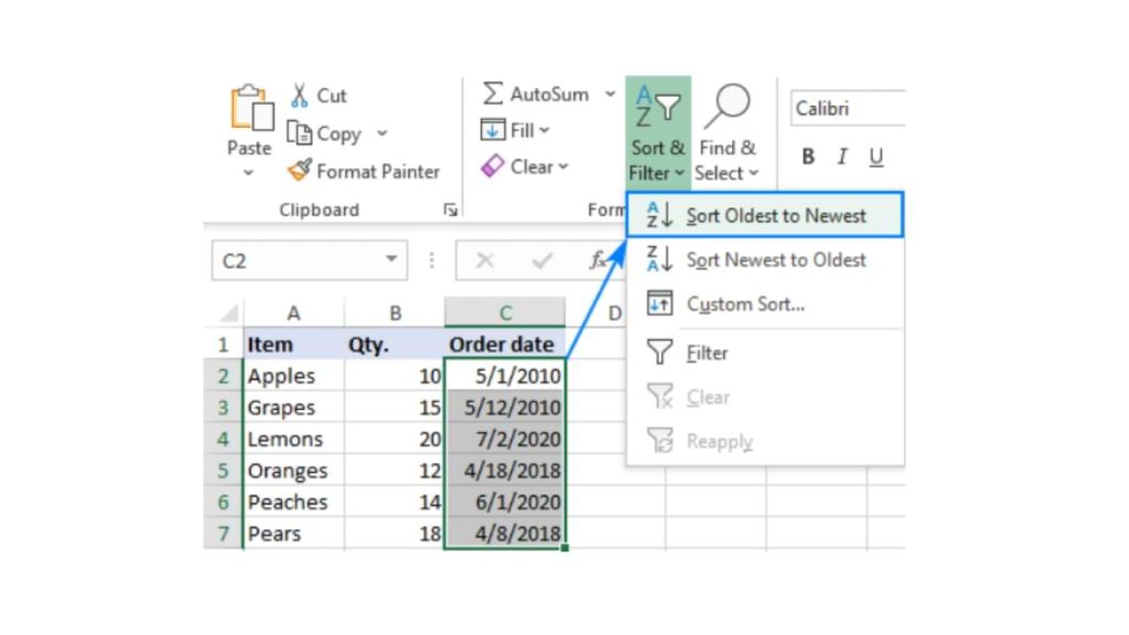 How to Sort Date and Time in Excel
