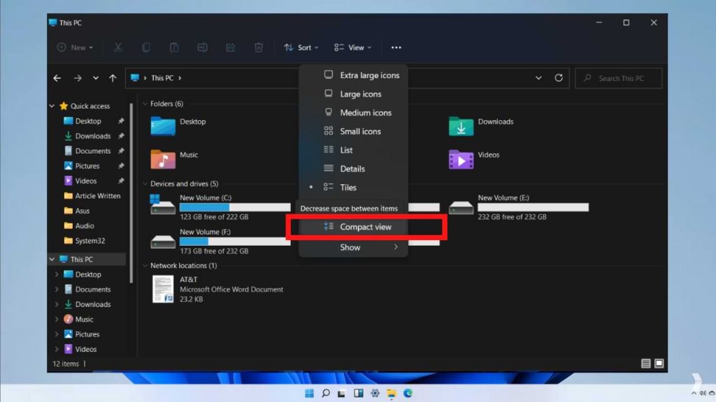 3 Ways to Enable Compact View in Windows 11