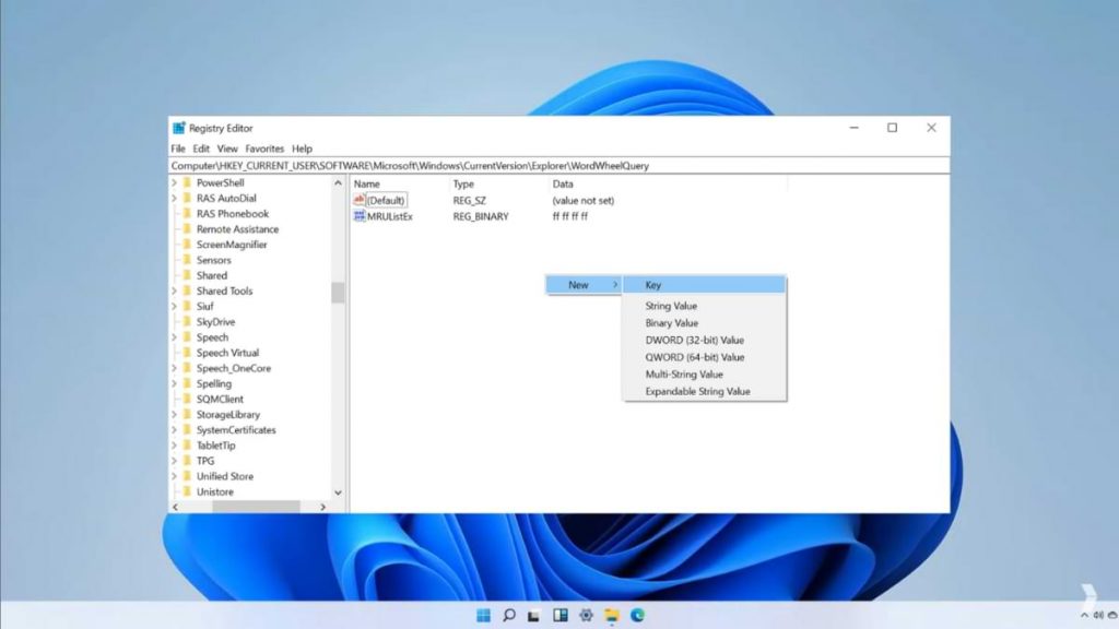 Change Default Name “New Folder” in Windows 11