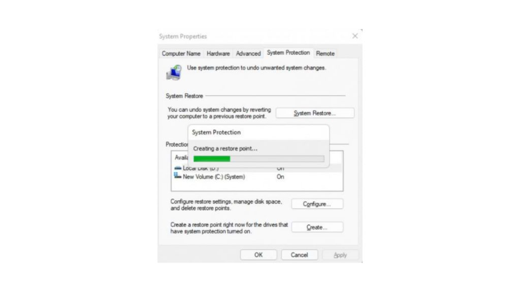 How to Create Restore Point in Windows 11