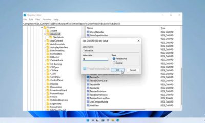 How to Hide the Search Button on the Windows 11 Taskbar Using the Registry Editor