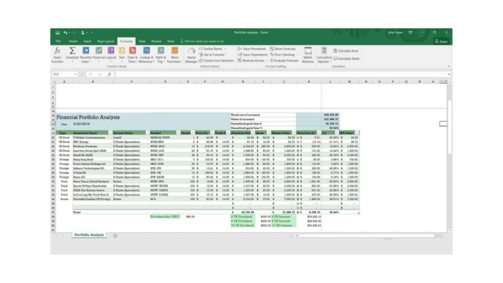 Create a Table in Microsoft Excel