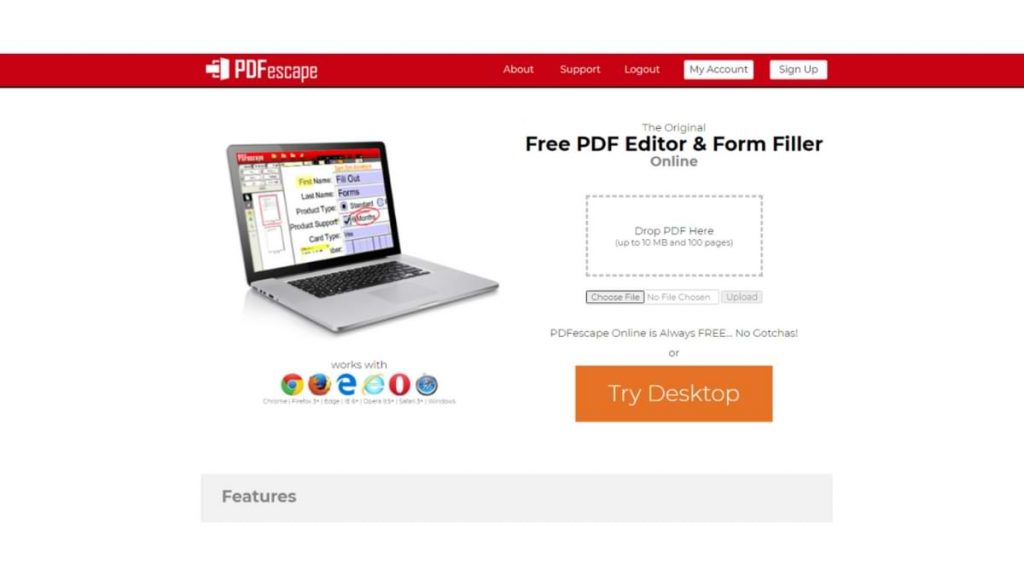 fill out a form in a PDF without software