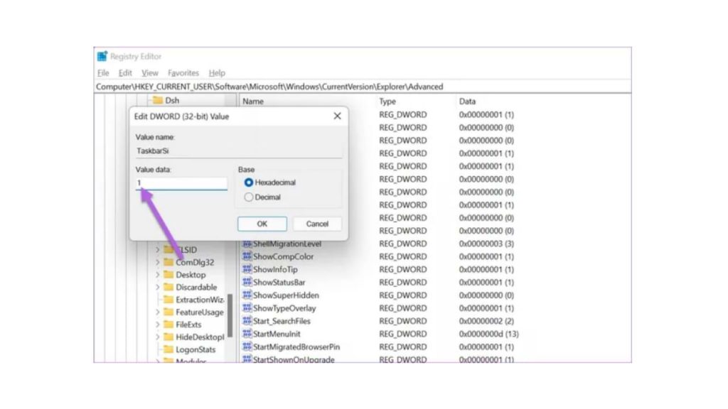 how to Change  icon Size on the Windows 11 Taskbar-image