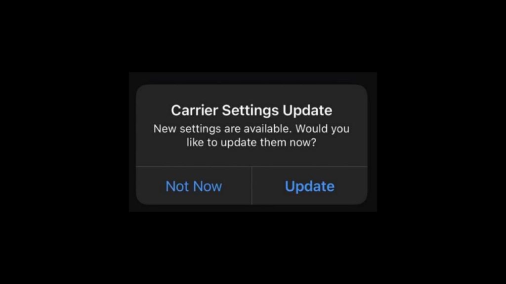 How to Update Carrier Settings