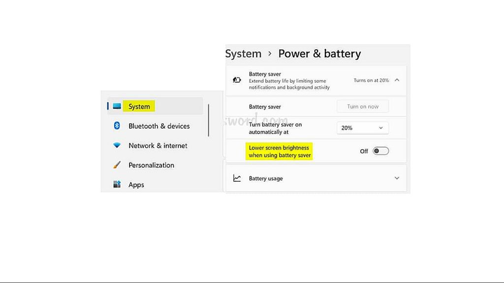 easy way to Disable the Auto-Brightness Feature in Windows 11