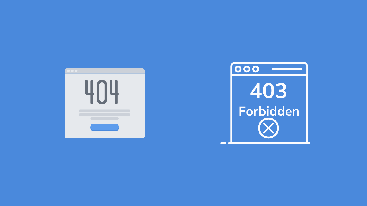 Difference between 404 Not Found and 403 Forbidden