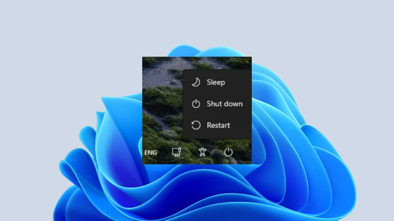 How to Remove Sleep Option on Windows 11 Lockscreen