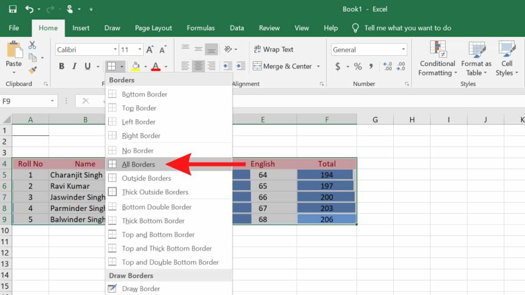 Transfer Tables from Excel to Word