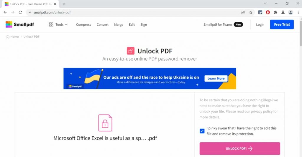 Unlock-pdf free