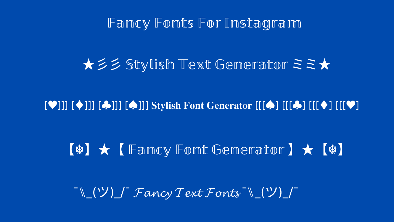 Cool Stylish Text generator Tools List